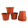 Curtilage 4 in. dia. Plastic Terra Cotta Pots, 12PK CU2527873